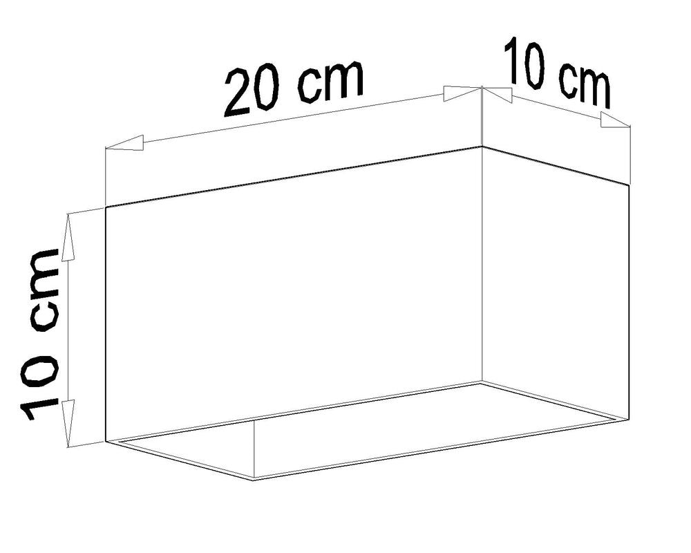 Quad White Square LED Ceiling Lamp - Modern Loft Design - GU10