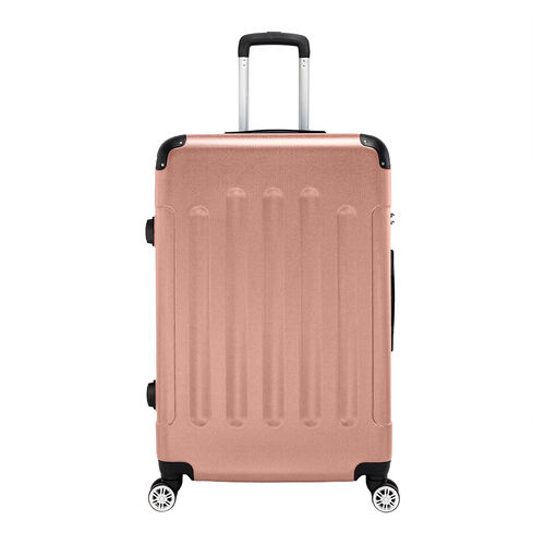 3 Pcs Suitcase Lightweight ABS Carry-on Hand Luggage 4 Spinner Wheels Trolley Case with Ideal Detail