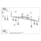Stunning Salamanca Chandelier: Modern Design, E27, Fabric & Steel