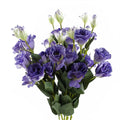 Pack of 6 x 80cm Artificial Purple Wild Rose Stem - 36 Flowers with Each Detail