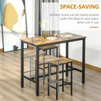 Rustic Brown Kitchen Bar Chairs (Set of 2) - Durable, Stylish, and Comfortable