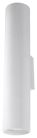 Modern White LED Wall Lamp - LAGOS, Round Tube Design - Loft Lighting