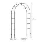 Outdoor Garden Arch, Metal Garden Arbor for Climbing Plants