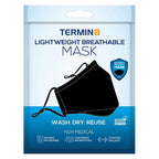 Triple Layer Reusable Cotton Face Mask - Black
