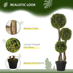 Faux Boxwood Ball Topiary - Indoor/Outdoor, 90cm