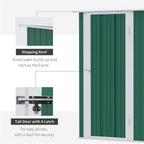 Metal Outdoor Storage Shed, Garden Tool House Cabinet