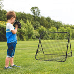 Rebounder Net Goal for Kids Adults Baseball Football Training Black