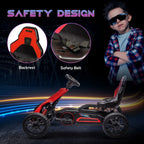 Electric Go Kart - 12V - 3-8 Yrs - Forward/Reverse - 2 Speeds - Red