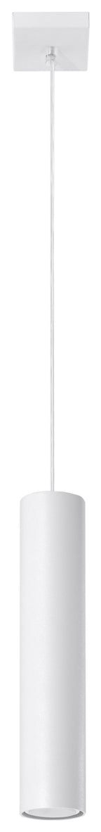 LAGOS 1 Pendant Lamp - Modern Loft Design - LED - White Round Tube Shape