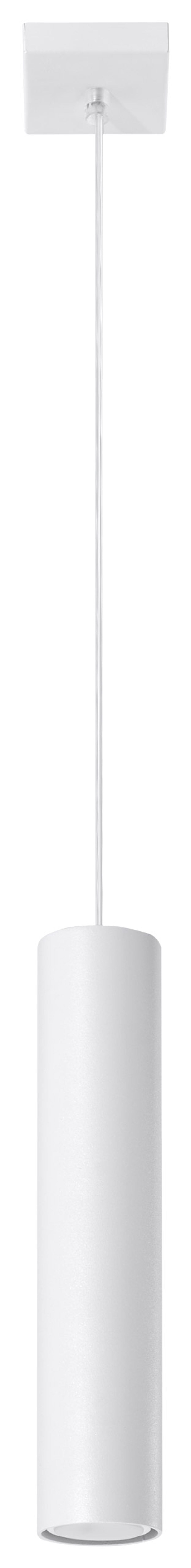 LAGOS 1 Pendant Lamp - Modern Loft Design - LED - White Round Tube Shape