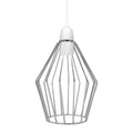 Modern Vintage Chrome Industrial Metal Rustic Lampshade Vintage Light