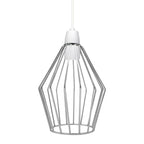 Modern Vintage Chrome Industrial Metal Rustic Lampshade Vintage Light