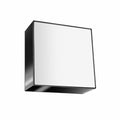 Black Square LED Wall Lamp for Modern Homes, Loft Design, E27