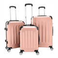 3 Pcs Suitcase Lightweight ABS Carry-on Hand Luggage 4 Spinner Wheels Trolley Case with Ideal Detail