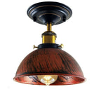 Industrial Retro Light Shade Flush Mount Fitting Modern Black Ceiling Light