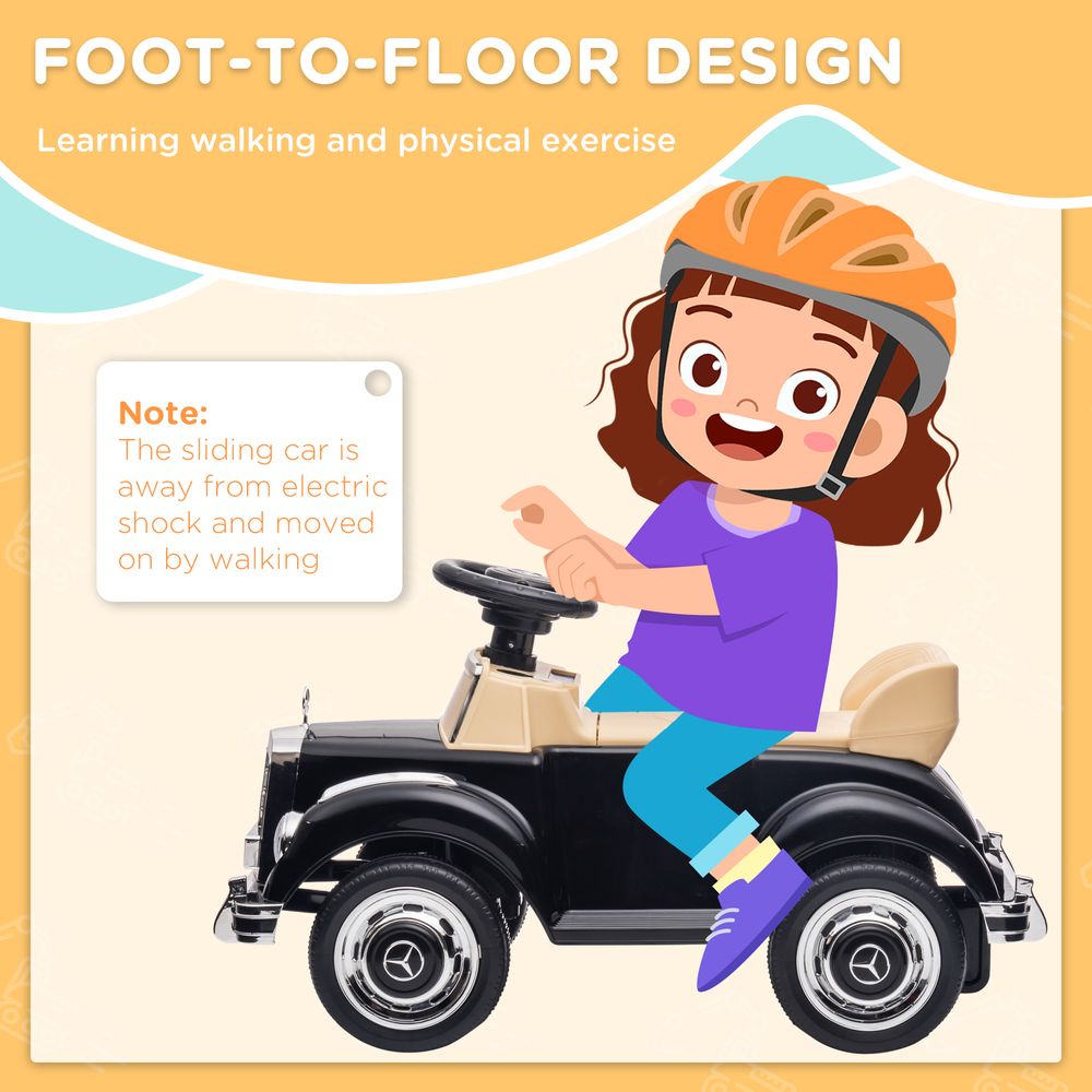 Kids Sliding Car - Licensed Mercedes-Benz 300S - Foot-to-Floor Ride-On