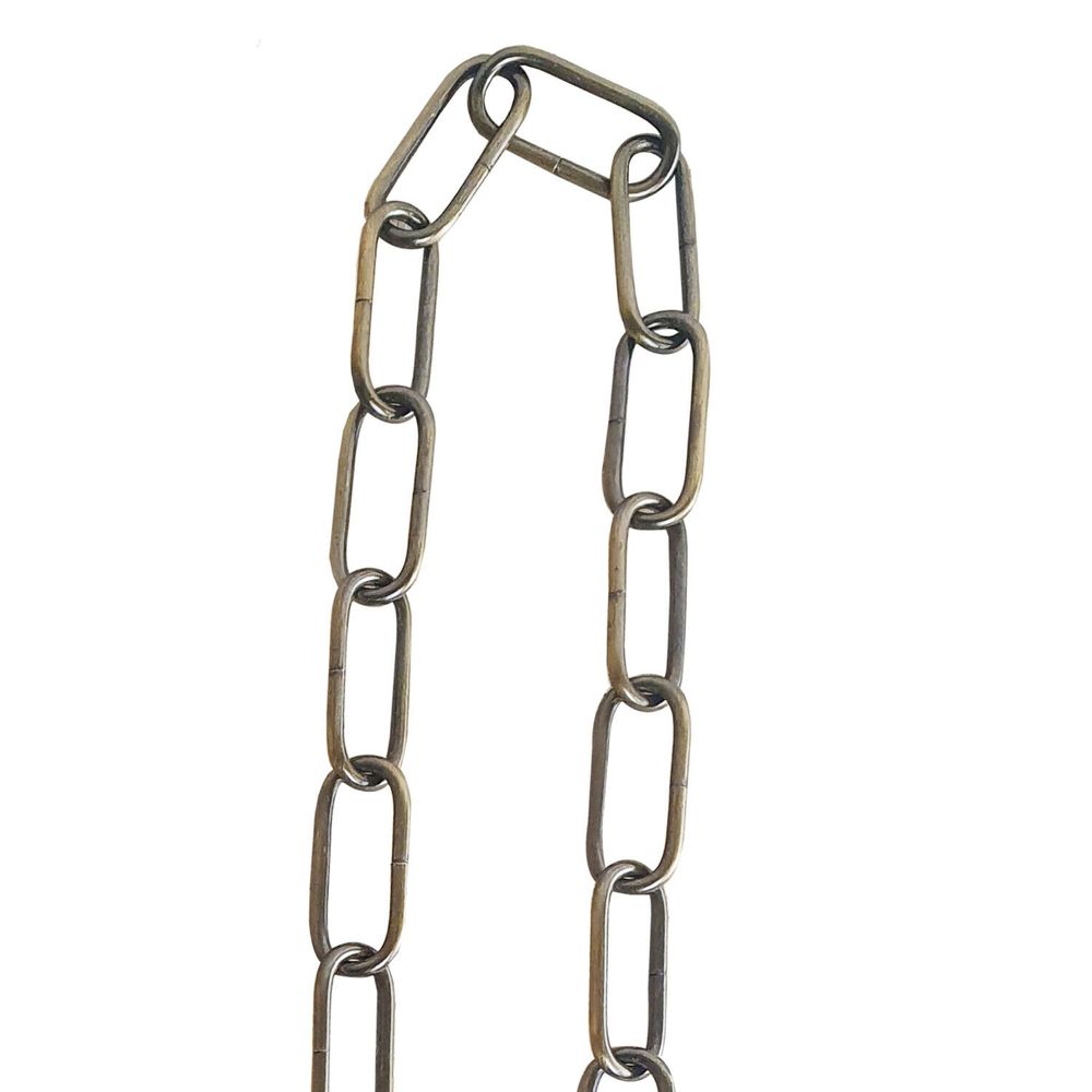 Yellow Brass Light Chain for Chandeliers - 38mm x 16mm