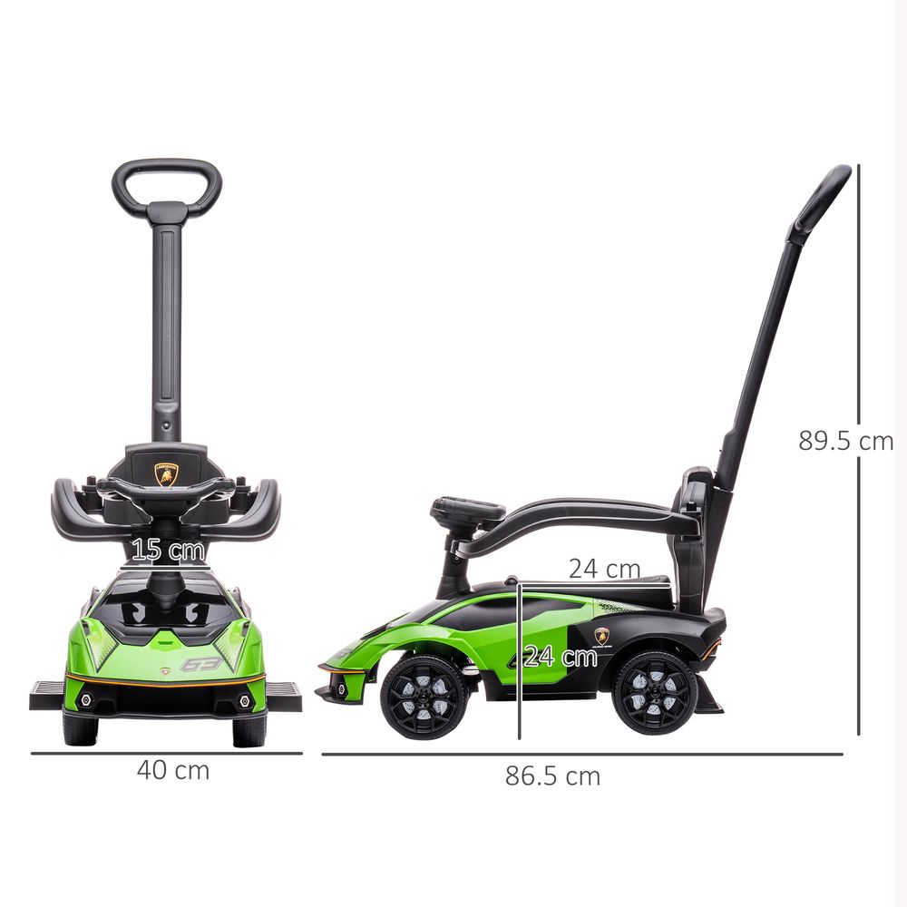 2 in 1 Baby Ride on Push Car Toddler Push Along Car, Green