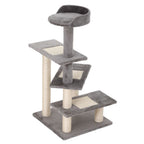 Cat Activity Center - Multi-level Climbing Tower with Scratching Post and Plush Material
