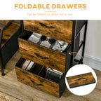 Stylish Industrial 3 Drawer Cabinet - Functional Storage & Display Shelves