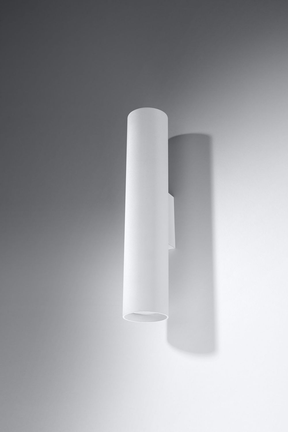 Modern White LED Wall Lamp - LAGOS, Round Tube Design - Loft Lighting