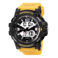Adults Ana-Digi Dual time 5ATM Sports Yellow Digital Watch RDT.2F