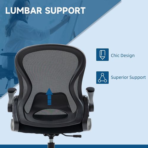 Draughtsman Chair Tall Office Chair w/ Adjustable Footrest Ring Black