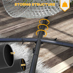 Metal Hammock Chair Stand - Black, Stand Only