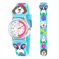 Kids 3D Cartoon Time Teacher Watch Blue, Easy to Read, Fun Learning