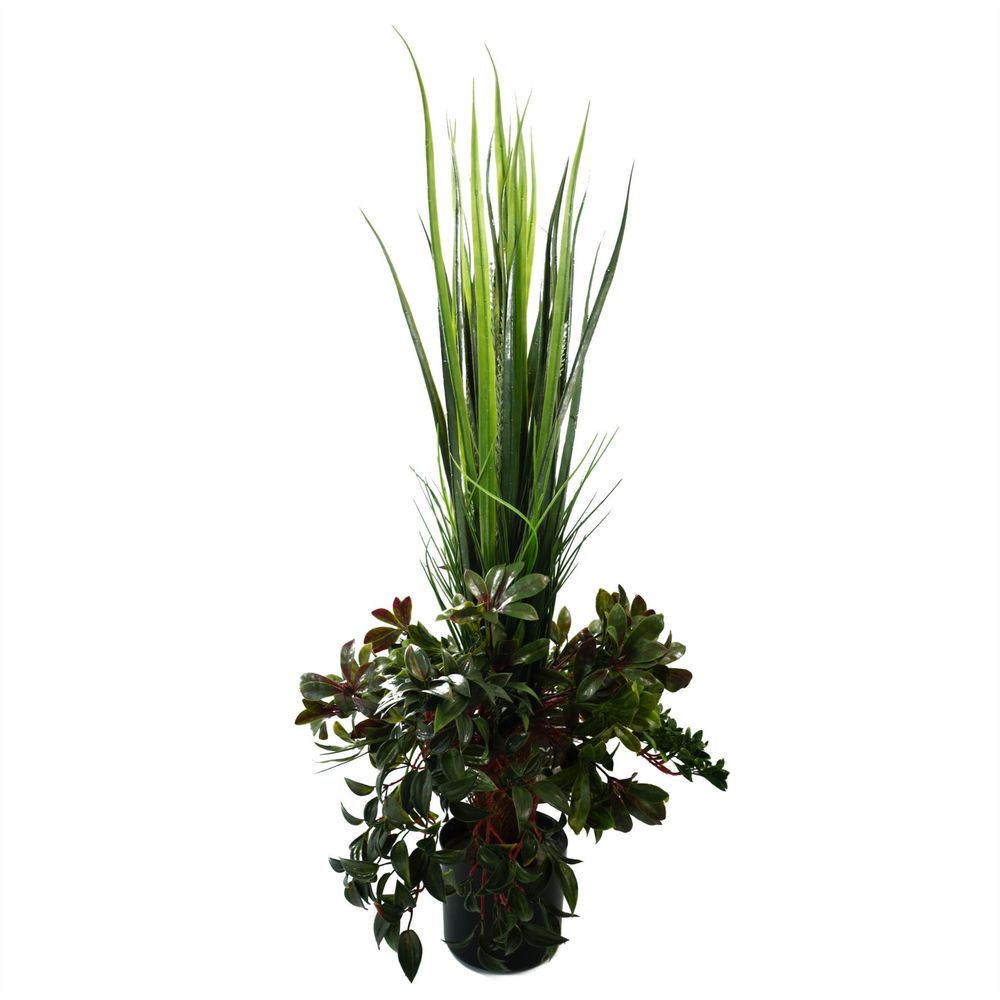 90cm UV Potted Grass Plant - Lifelike Foliage for Indoor/Outdoor Display