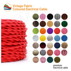Vintage Italian Braided Cable, Flexible, Electrical Fabric Wire