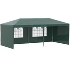 6m x 3m Garden Gazebo Marquee Canopy Party Tent Canopy Patio Green