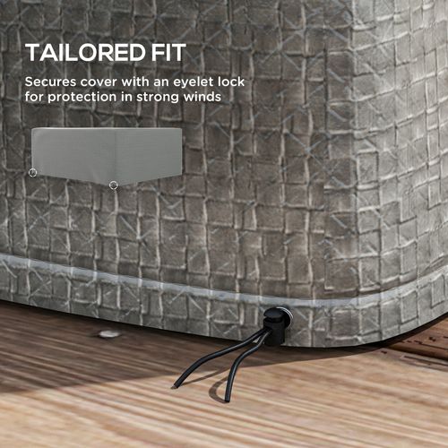 235x190x90cm Large Patio Set Outdoor Garden Furniture Cover Grey