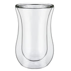 Transparent Double Wall Glasses - for Hot & Cold Drinks - Minimalist Design - Set of 2