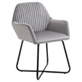 Comfort Grey Velvet Accent Chair: Modern Design, Metal Base, Upholstered Lounge Armchair - Shop Now!