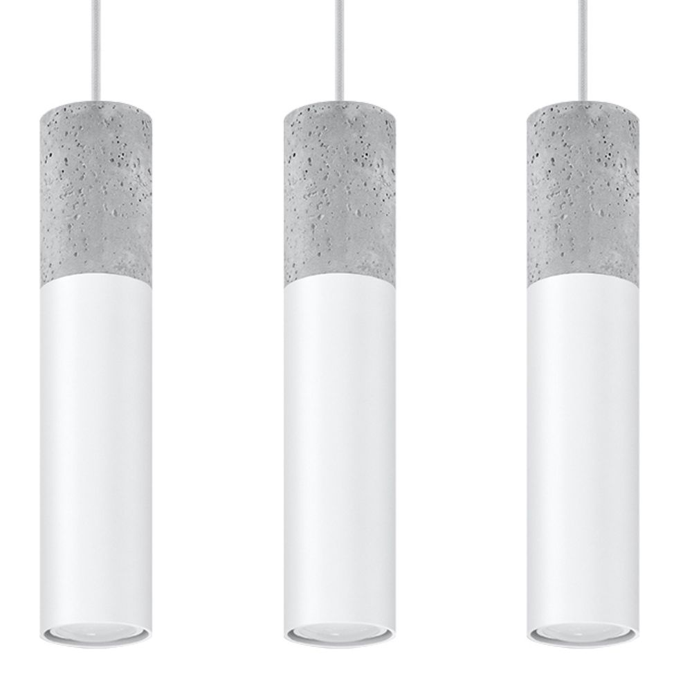 Pendant lamp Steel, concrete Borgio modern Design GU10