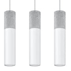 Pendant lamp Steel, concrete Borgio modern Design GU10