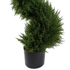 120cm Spiral Cypress Tree Artificial Topiary with Stunning Detail