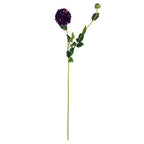 75cm Artificial Dahlia PomPom Flowers Purple