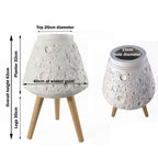 62cm x 40cm Large Lunar White Planter in White