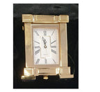 Gold Polished Brass Miniature Clock - French Mantel