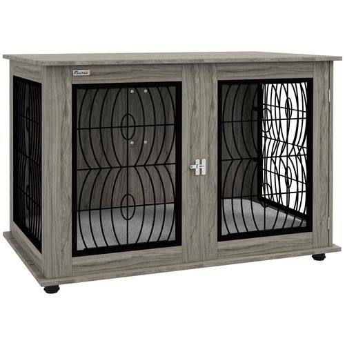 Dog Crate Furniture, 44.5" End Table for Extra Large Dogs w/ Cushion