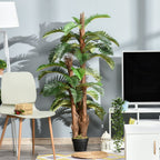 Realistic Artificial Fern Tree - 36 Leaves, 150cm - Fake Plant with Nursery Pot - for Home and Commercial Spaces