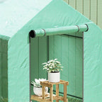 Walk in Greenhouse w/Shelves Steeple Grow House 120 x 186 x 190 cm
