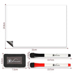 A5 Whiteboard w/ 2 Markers and Eraser, Versatile Design - Ideal for Home or Office Use!