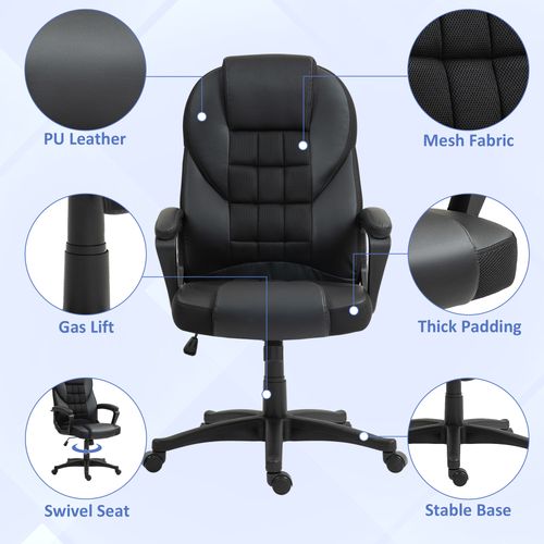 Executive Office Chair High Back Computer Chair with Armrests