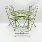 Leaf Green Bistro Set - Foldable, Sturdy, and Versatile - for Relaxing Outdoors
