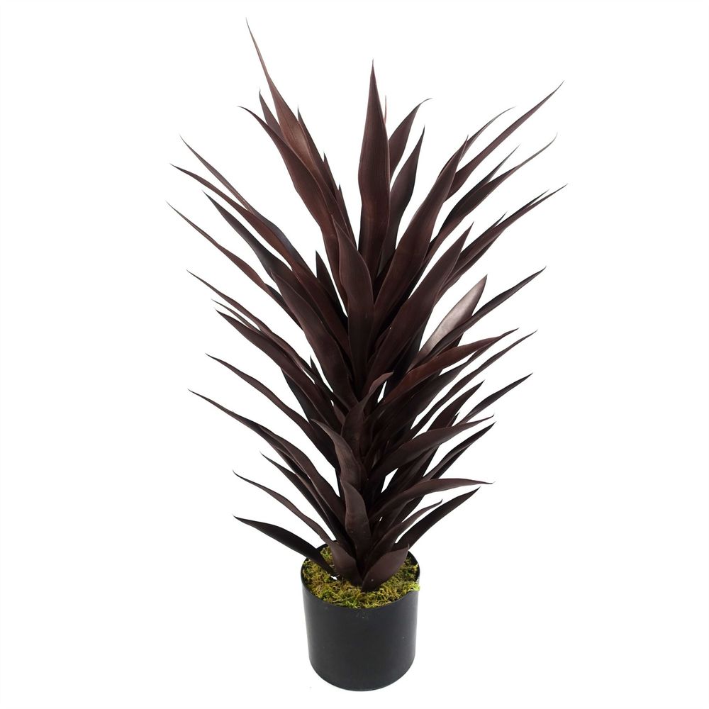 85cm Dark Red Yucca Plant - Artificial