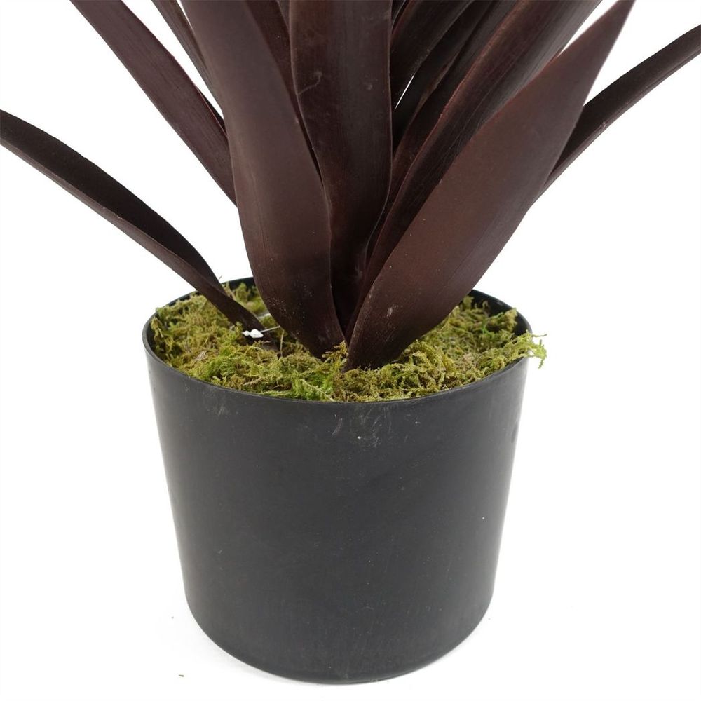 85cm Dark Red Yucca Plant - Artificial Silk, Lifelike & Stunning Décor