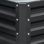 Steel Raised Bed Planter Box - 120x60cm - Modular Design - Ideal for Vegetables & Flowers